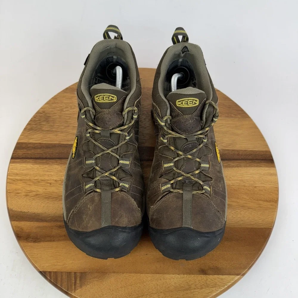 Mens Keen Targhee II Waterproof Brown Leather Low Athletic Hiking Shoes Size‎ 14